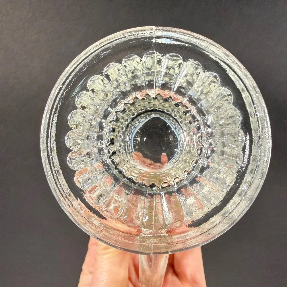 Anchor Hocking Fenton Moonstone Opalescent Hobnail Glass Creamer Vintage 3.5